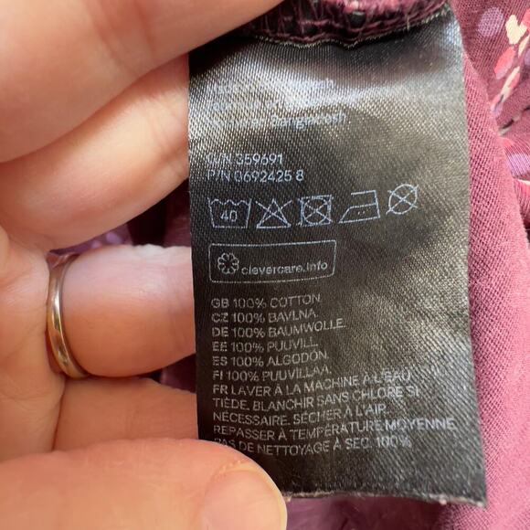 H&M Floral Short Sleeve Knee Length Dress Size M - Picture 7 of 9